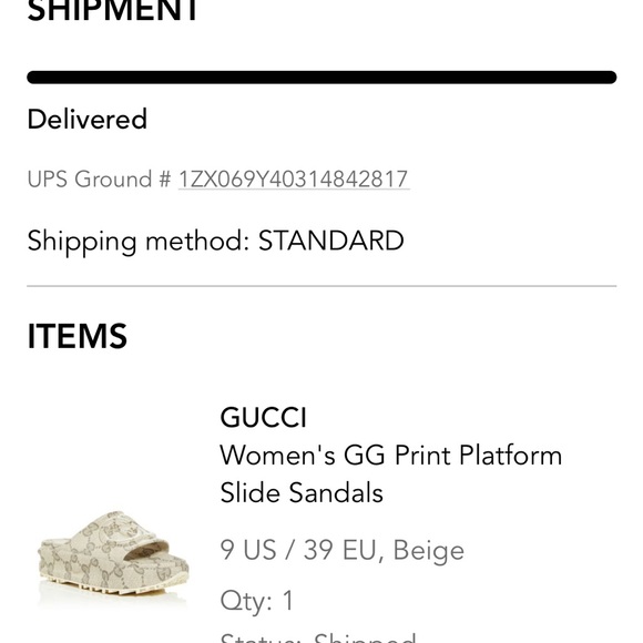 WOMEN'S SLIDE SANDAL WITH INTERLOCKING G retail $650 size 39 - Picture 6 of 6